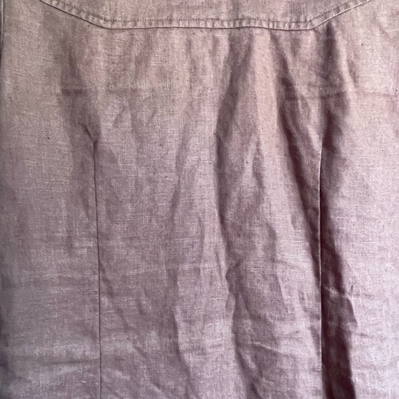 Tasha Polizzi SaddleBlanket Ruffle Pearl Snap Down Long Sleeve Linen Shirt Sz S. - Picture 10 of 10